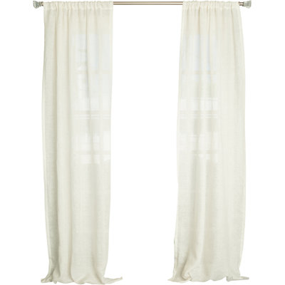 Aultman Linen Sheer Curtain Single Panel