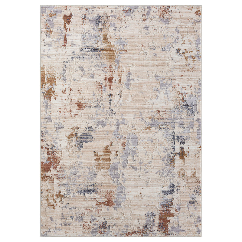 Gertmund Abstract Indoor Rug, Rectangle 4' x 6'