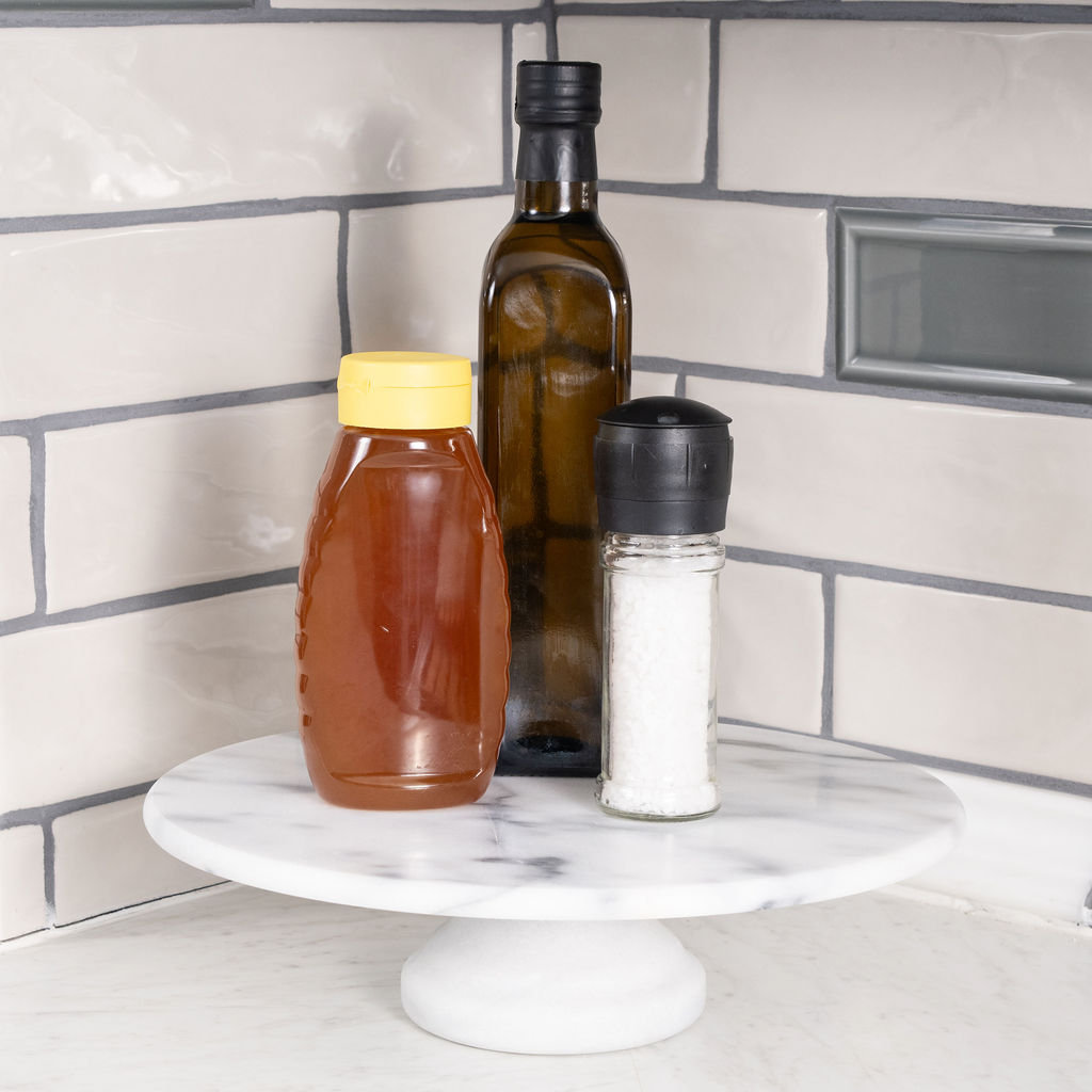 Marbe Lazy Susan, White Matte