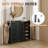 2-Door Shoe Cabinet With 5 Open Shelves Backsplash Top 45.67" W-449919394