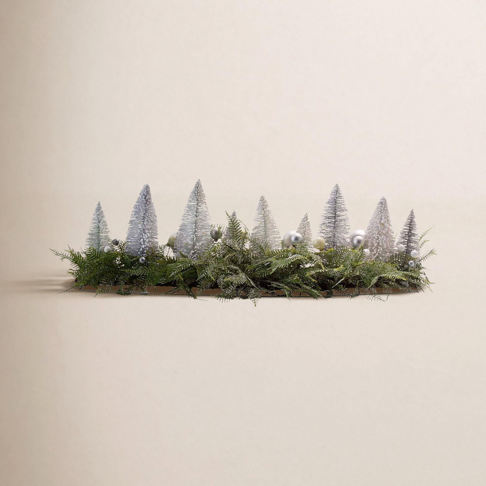 Lighted Bottlebrush Tabletop Tree Centerpiece