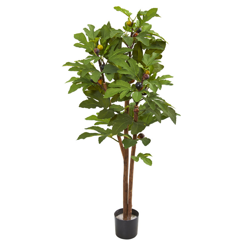 46'' Faux Fiddle Leaf Fig Tree in Pot
