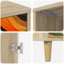 36cm W Engineered Wood Bedside Table