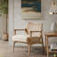Chaise d'appoint, dossier en canne