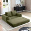 Canapé-lit rembourré 63 po avec 2 coussins en velours côtelé 63 po Corduroy - Aucun assemblage requis-128842264-123034475