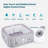 RELXTIME Portable Inflatable Hot Tub 4-6 Person, Blow Up Spa Outdoor Hottub 130 Bubble Air Jets, Tub Cover, 2 Filter Cartridges