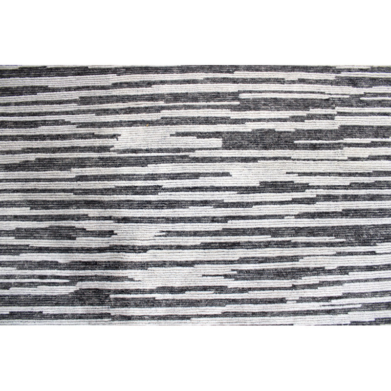 Moroccan Wool Striped Area Rug, Rectangle 12' x 15'