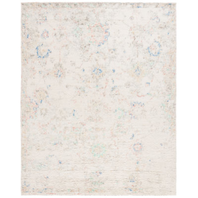 Tapis rose / ivoire en laine et coton noué à la main Angeliina Tribeca Nz