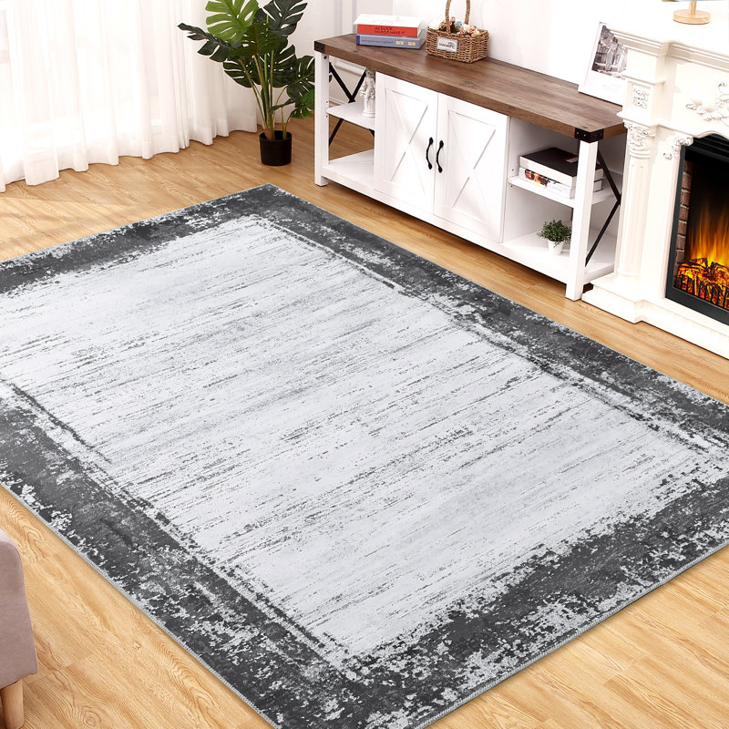 Bilroy Washable Geometric Indoor Rug, Rectangle 8' x 10'