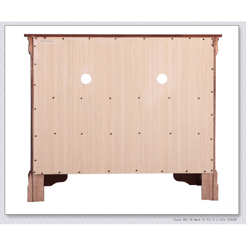 Commode multimédia Louis Phillipe G3105-TV, support stable, conception multifonctionnelle, Cerisier