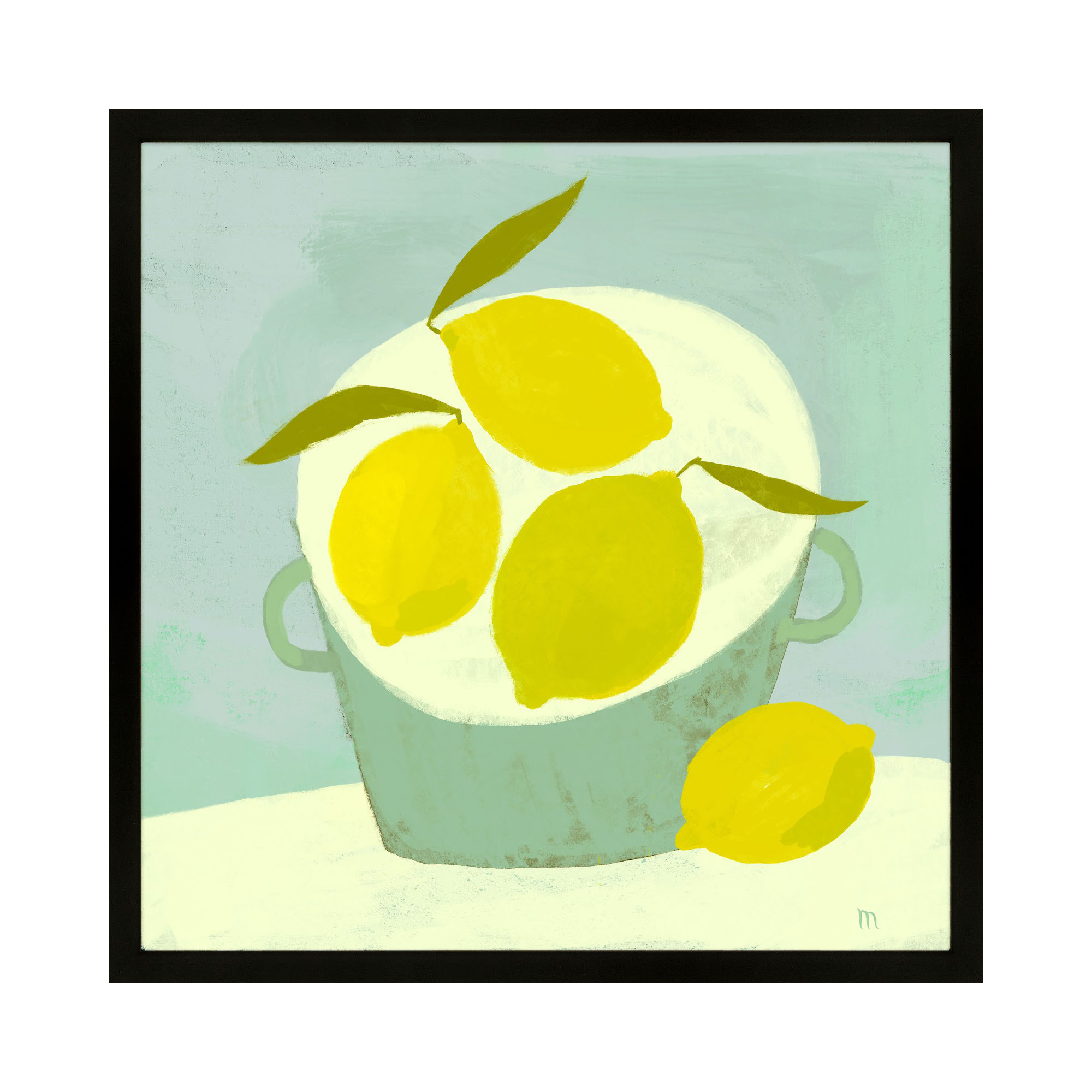 Summer Basket by StudioM, 44" H x 44" W x 1.25" D, Black