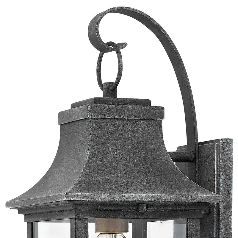 Adair 1-Light Outdoor Wall Mount Coach Lantern - Aged Zinc