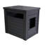 Littell ECOFLEX Cat Litter Box Enclosure End Table in Black-30959887