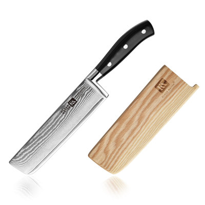 Klaus Meyer Argos 7'' Nakiri Knife (Wood Sheath Contained)