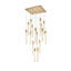 Luminaire suspendu rectangulaire à 16 lumières Aliha-1744692453