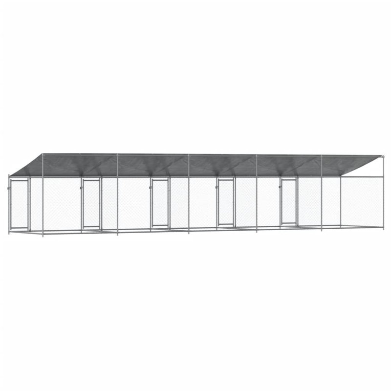 Alisha 200cm H Metal Yard Kennel, 200 H x 1000 W x 200 D cm