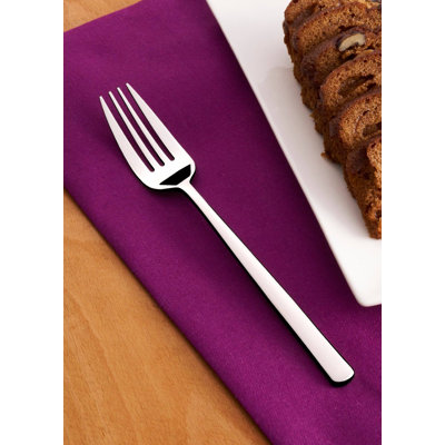 Maverick Stainless Steel Salad/Dessert Fork | 7.5" | Silver | 12 Pcs | Microwave & Dishwasher Safe