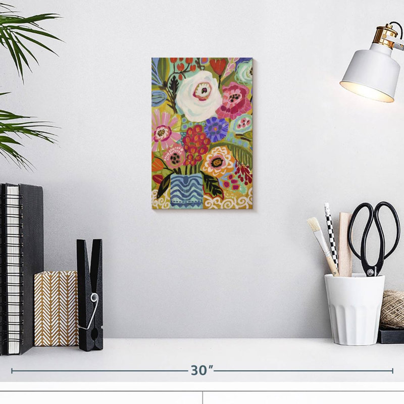 Harnek fleurs fraîches dans un vase II, H 12 po x l 8 po