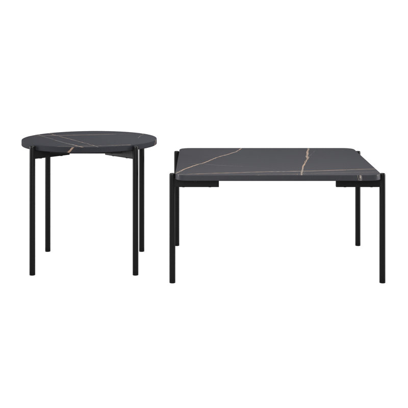 Ensemble de tables basses, Noir