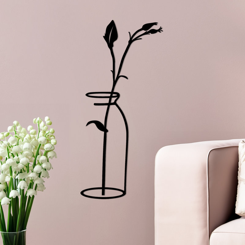 Traditional Plants & Flowers Wall Decor on Metal