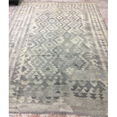 Fog Gray Kilim 6'10" x 9'6"