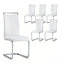 Chaises de salle à manger en faux cuir Amari Modern-1469184119-1469184123