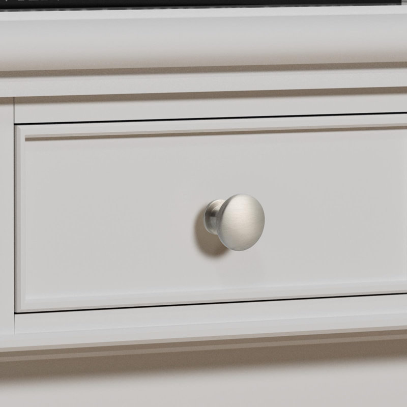 Paquet de 30 boutons d'armoire en nickel brossé - poignées de cuisine en alliage de zinc massif