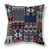 Bleu / patchwork de roses