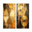 Cymbale symphonie dorée - ensemble de 2 reproductions d'art mural en métal-881074