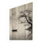 Art asiatique, bateau, impression monochrome sur bois-1333992617