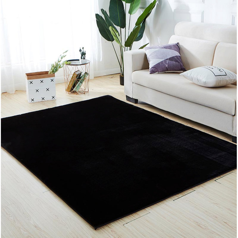 Tapis d'intérieur, tapis, fausse fourrure, Rectangle 5 pi 3 po x 7 pi 7 po