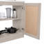 Ensemble d'armoires de cuisine avec évier utilitaire, armoire murale et armoire de rangement Everett Everett - gris clair-68816137