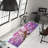 Floral-Motif Printed Rug with Soft Pile for Living Room or Bedroom Enhancement in Vibrant Color Palette-914430948