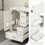 Meuble-lavabo 24 po avec lavabo en céramique, 3 tiroirs, support de porte et portes à fermeture en douceur-1271786299