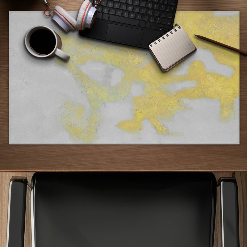 Gold stains - 14.00"x24.25" Desk mat