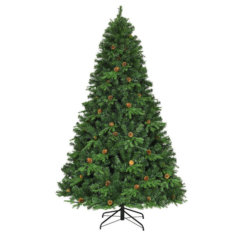Sapin de Noël artificiel vert avec 540 lumières blanches, 7,5 pi