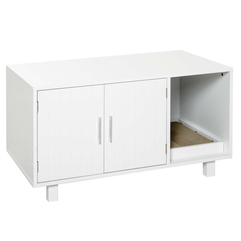Versatile Wooden Cat Litter Box Enclosure for Home, Stylish and Practical