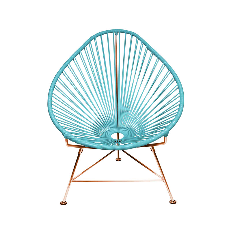 Fauteuil intérieur / extérieur Junior Junior Acapulco, Bleu / cuivre