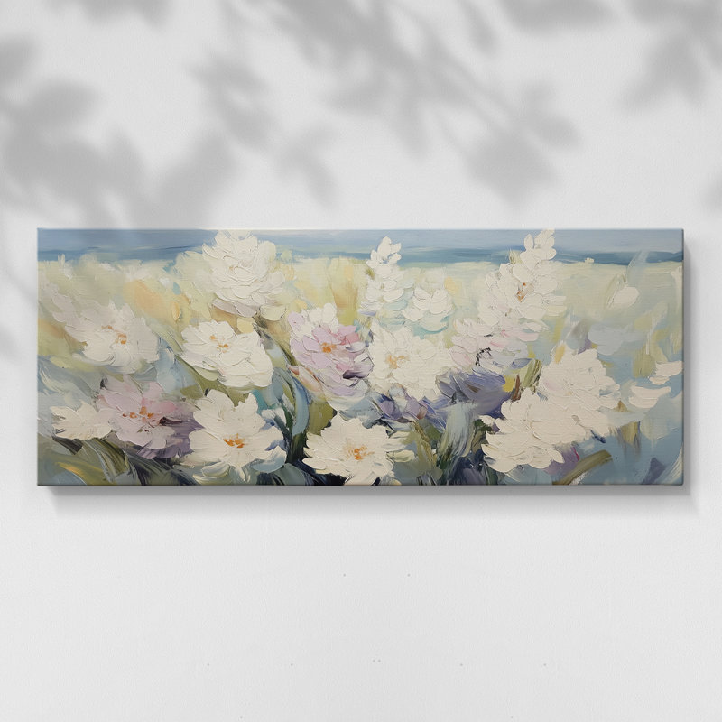 Botanical Series-CCV III - Toile tendue avec châssis - Prêt à être accroché, H 12 po x l 30 po