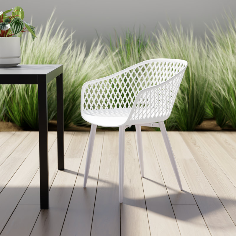Newark Patio Dining Armchair, White