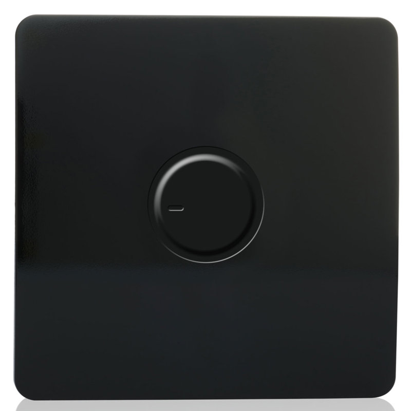 Wymondham Wall Mounted Dimmer, Gloss Black