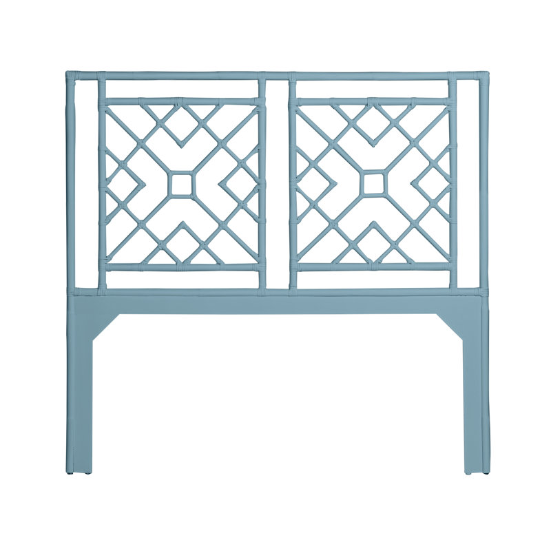 Camden Open-Frame Headboard, Queen, Pool Blue