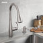 Robinet de cuisine escamotable Moen avec technologie Power Clean et distributeur de savon-86671349