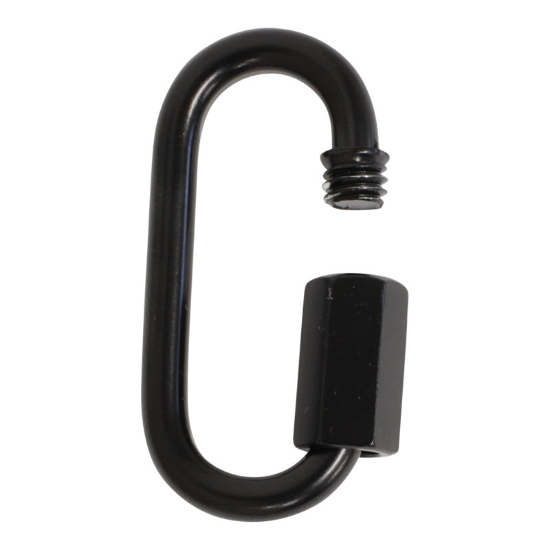 Verrouillage à vis fileté (2 pièces), H 1,57 po x l 0,79 po x P 0,16 po, Noir, noir, noir, noir