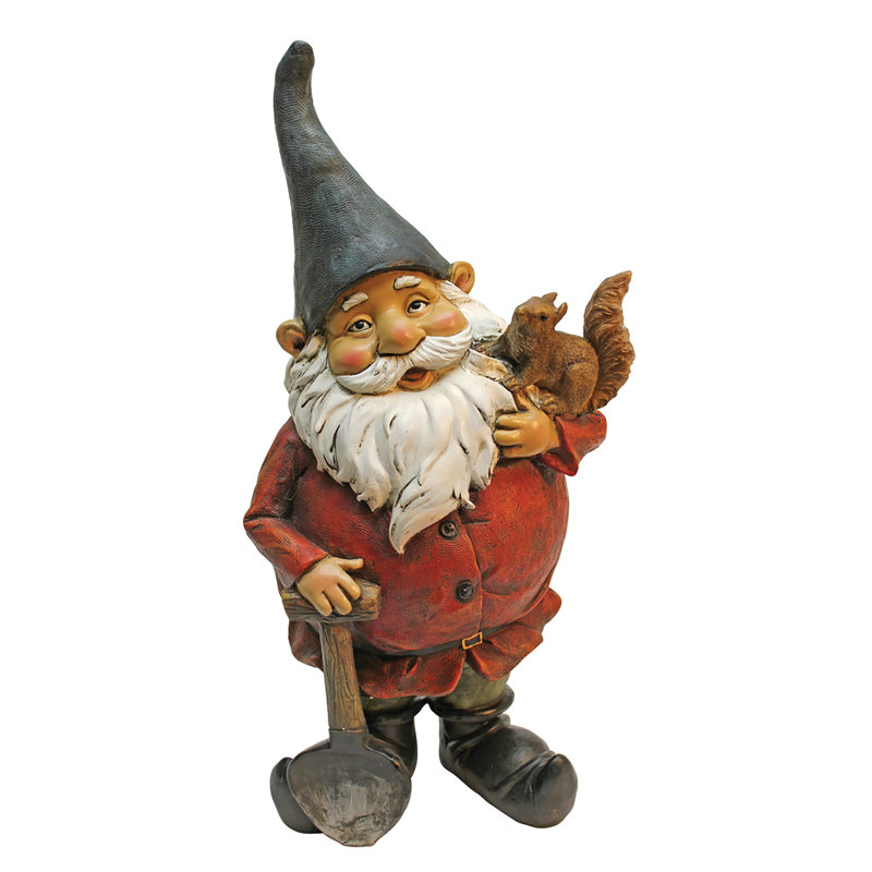 Gnome Gnomes Weather Resistant UV Resistant Polyresin Garden Statue