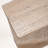 22" Beige Marble Pedestal End Table