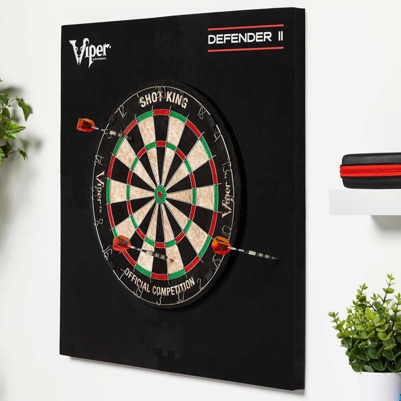 Viper Wall Defender II Dartboard Surround Backboard, Black