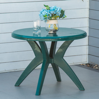 Aamia Round Plastic Outdoor Balcony Table