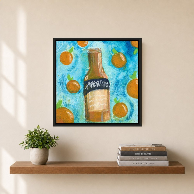 Apertivo and Oranges par Nola James - Impression sur toile
