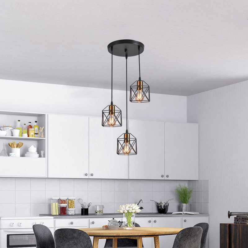 Kevinmatthew 3 - Light Black Cluster Pendant